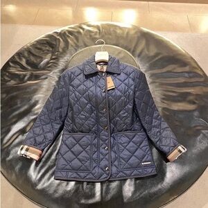 Burberry Quilted Navy Puffer Jacket